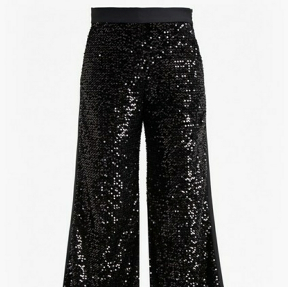 French Connection Alodia Sequin Flared Trousers - Picture 4 of 14